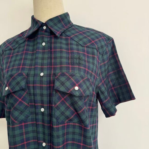 Miu Miu  Embroidered wool mini dress - Picture 7 of 12